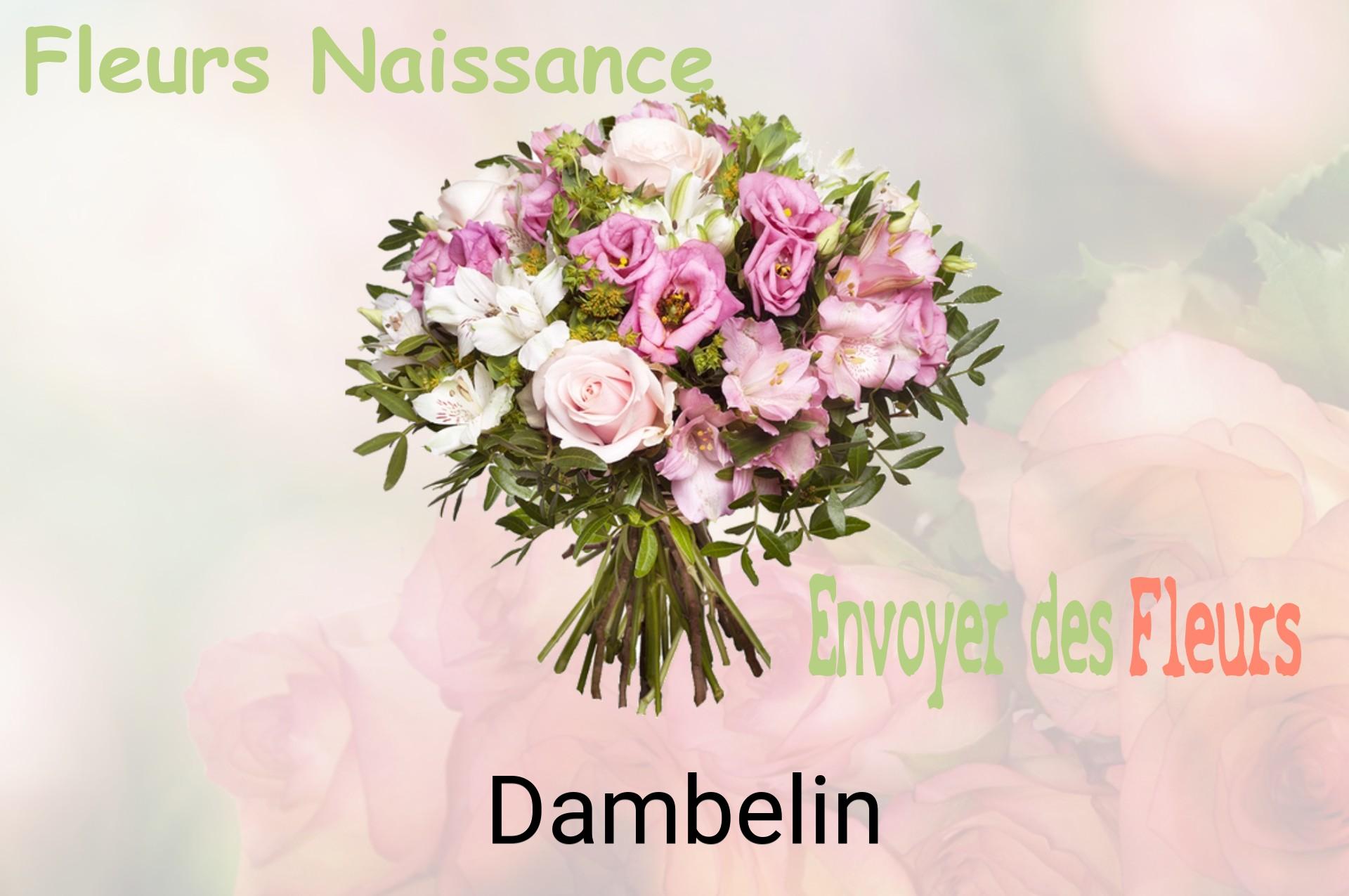 Bouquet de fleurs de naissance livré à Dambelin